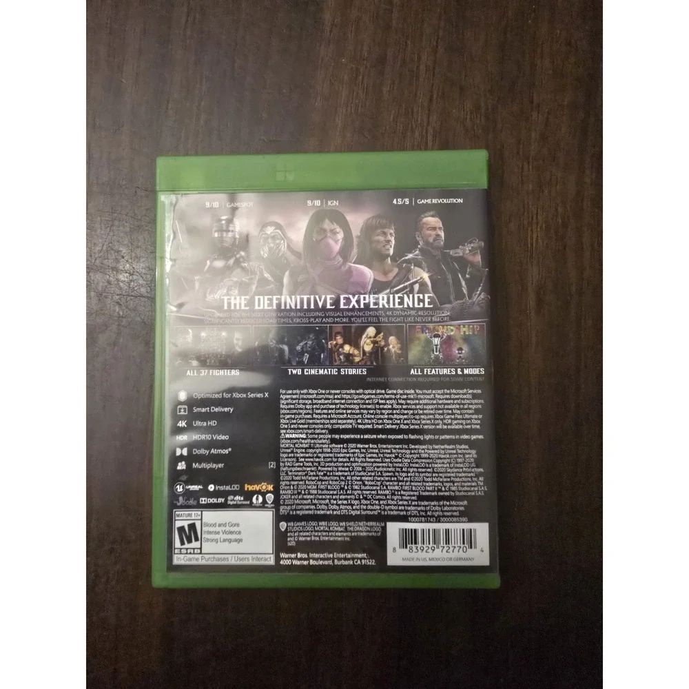 Mortal Kombat 11 Ultimate - Microsoft Xbox Series XBOX One